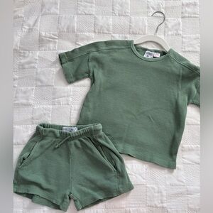 Kids Zara Matching Green Set